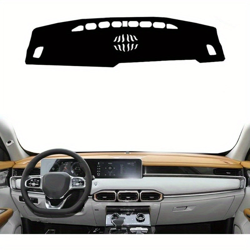 Car Dashboard Cover Polyester Flannel Car Mat Dashmat Rug Protector