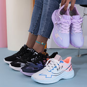 Women’s Knit Sneakers Pastel Purple White Lightweight Breathable Casual Shoe