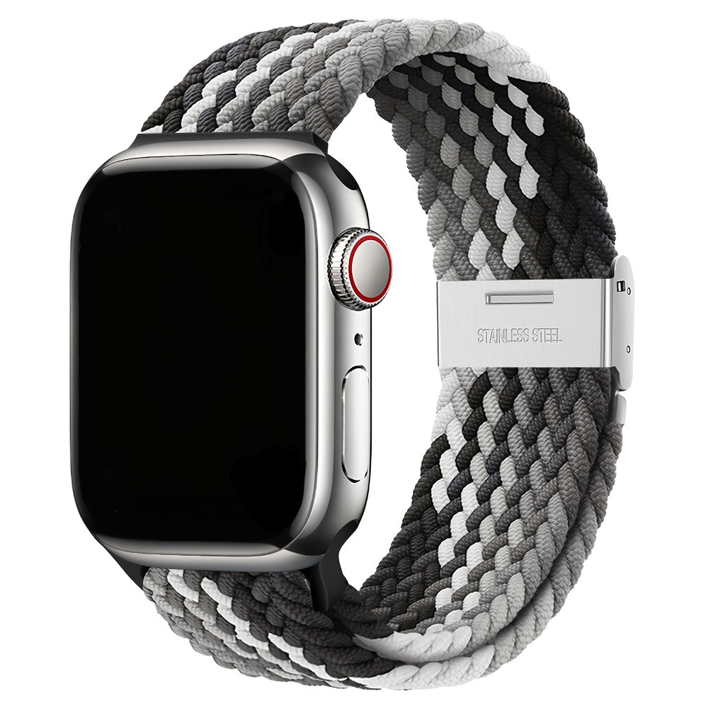 Moslashuvchan Naylon bilan to‘qilgan Solo Loop soat bandi, Apple Watch Series 1-9 Ultra 2 42mm 44mm 45mm 49mm uchun suv o'tkazmaydigan