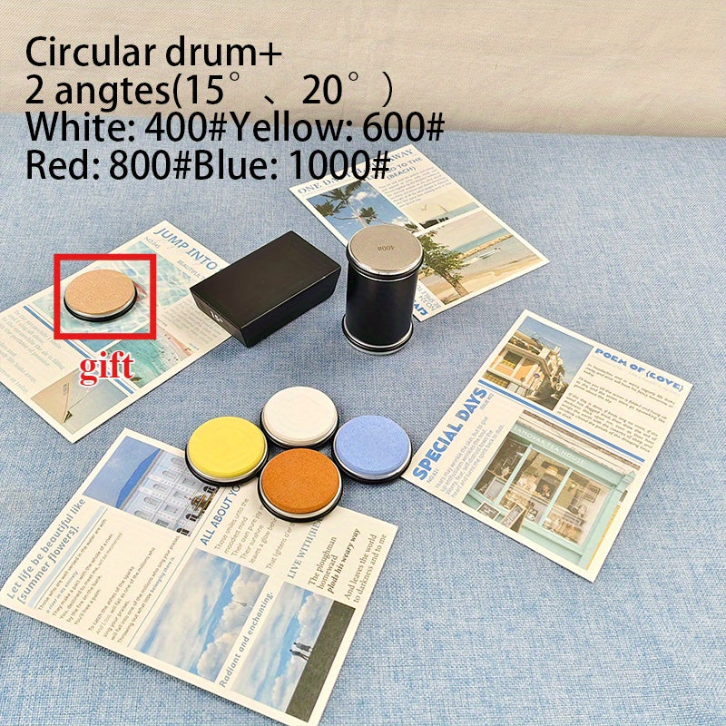 2025 2 Herramienta de afilado de ángulo, afilador de varias piezas para uso en cocina exterior