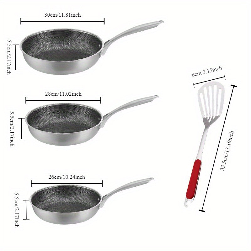 Ko'p funksiyali zanglamas po'latdan yasalgan qozon - yopishqoq, mukammal qovurish va steak pishirish uchun asal to'pi naqshi - har qanday turdagi taomlar, uyda foydalanish uchun, ko'p maqsadli, ixcham qozon.