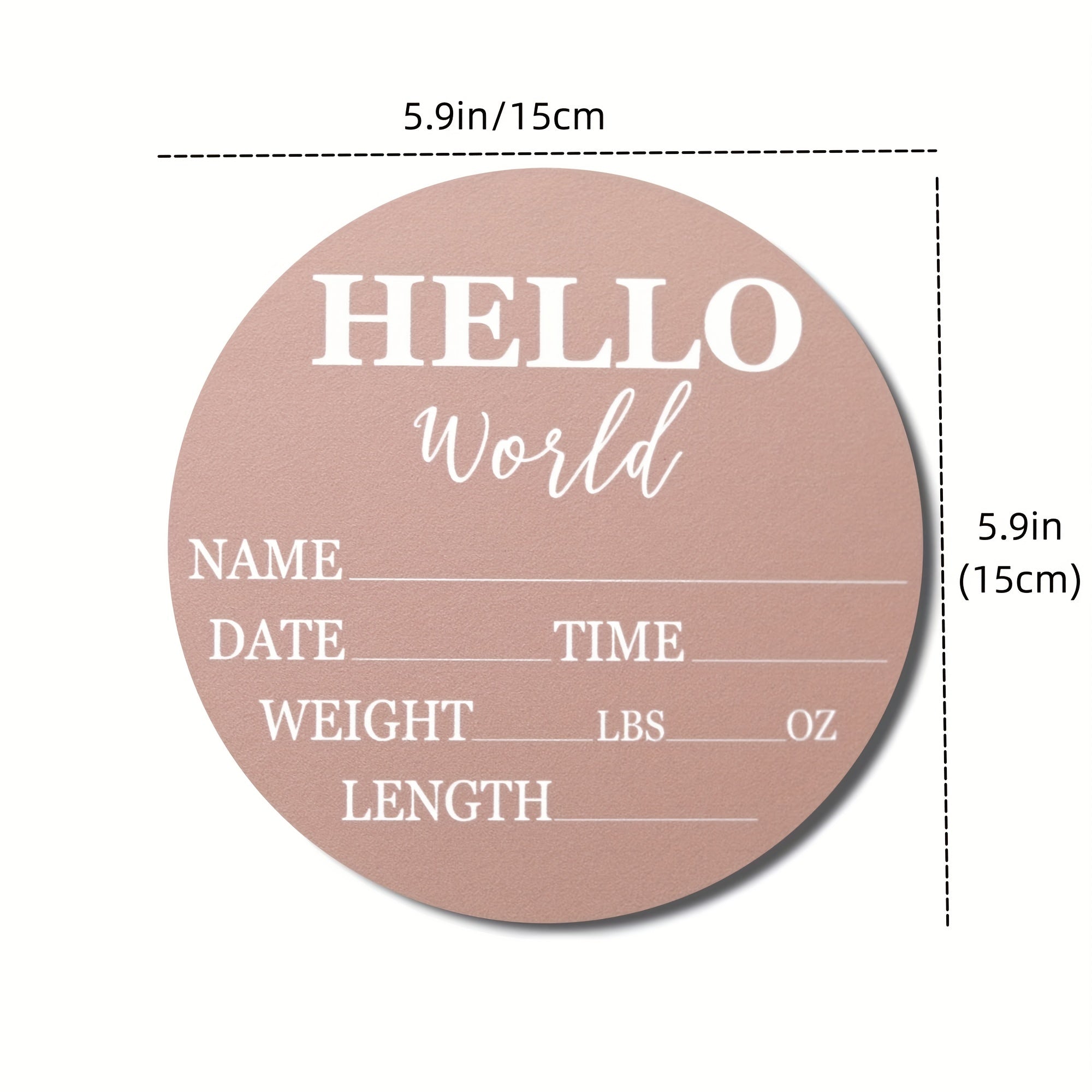 Доска для объявления о рождении с высоким разрешением, напечатанная на дереве натурального цвета, идеальный памятный подарок.