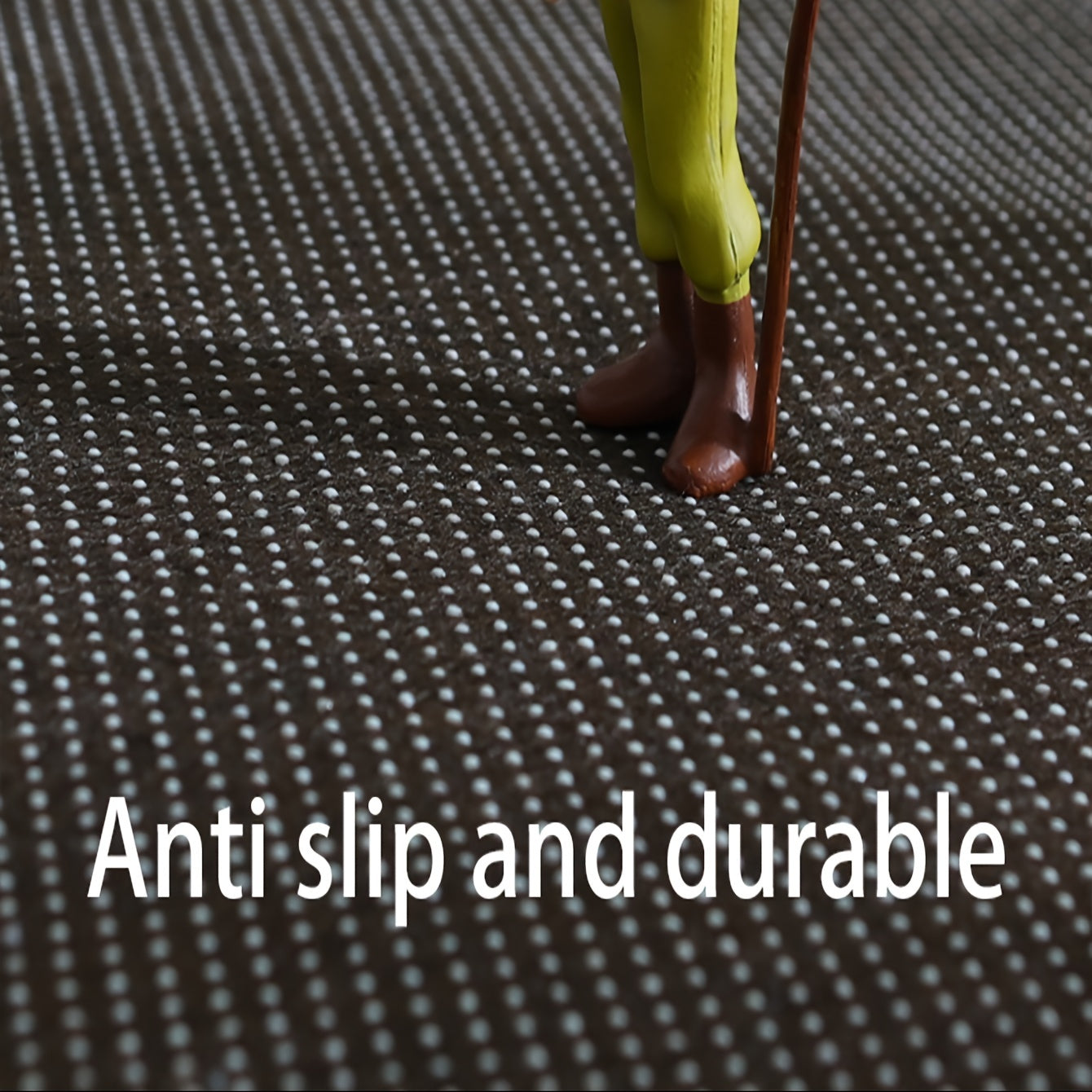 Durable Cartoon Cat Welcome Mat Non-Slip Easy Clean Low Pile Polyester Rug