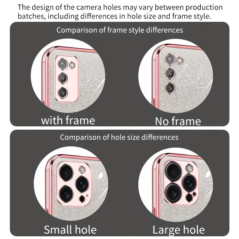 Glitter Magnetic Suction Phone Case for Redmi Note Series TPU Drop Proof