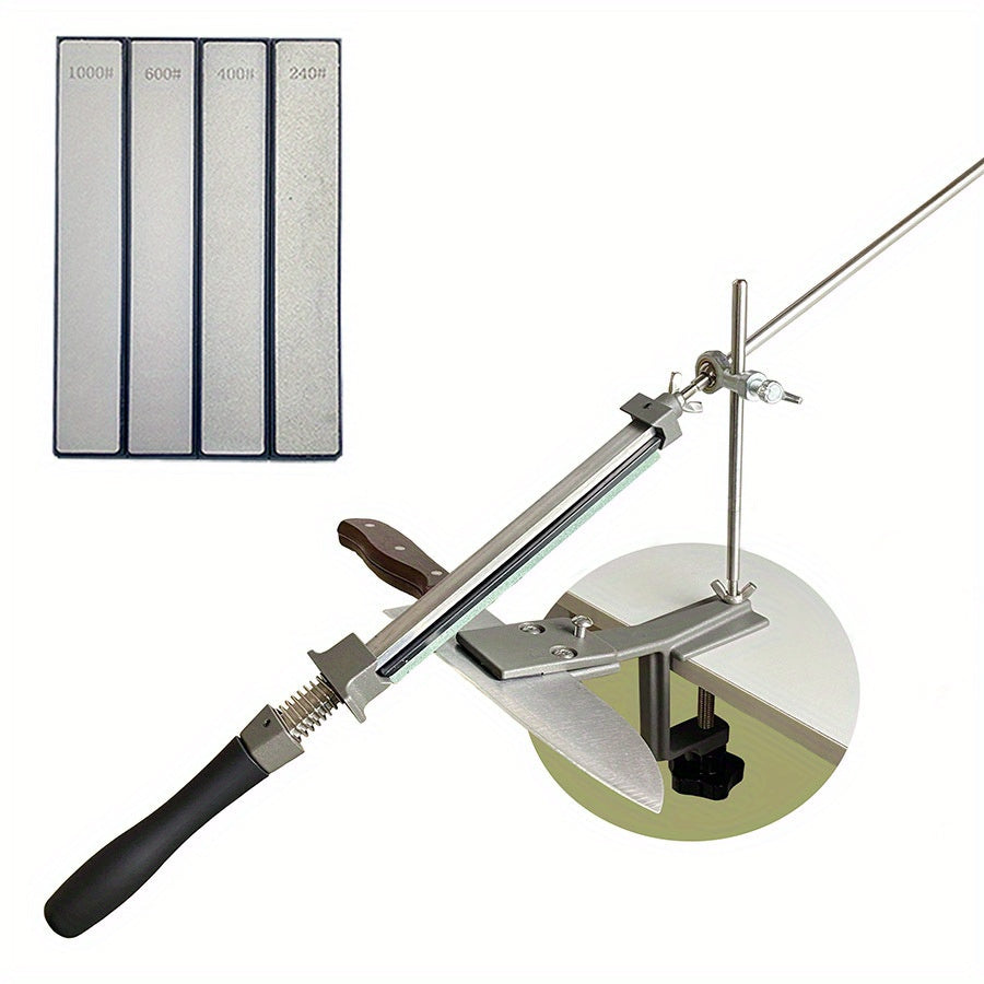 Кухонный инструмент для заточки с фиксированным углом для точения и шлифовки ножей алмазной шлифовальной камнем