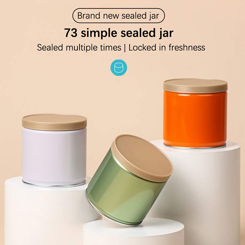 Многофункциональный металлический контейнер для чая, кофе, конфет, закусок, герметичное хранение