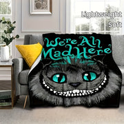 Halloween Themed Flannel Throw Blanket for Couch Bed Travel Office Cozy Warm