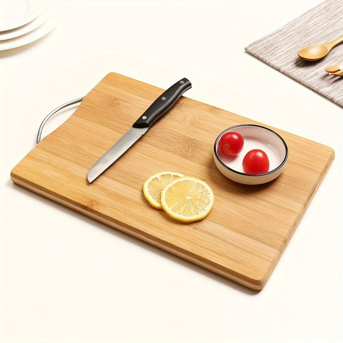 Premium Bamboo Cutting Board in Multiple Sizes for Food Prep and Kitchen Use