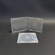 Transparent CD/DVD Case, Compact Storage Box for 3-Inch Discs, Sturdy PP