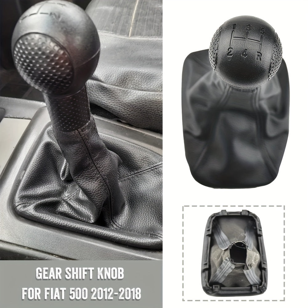 Universal PU Leather Gears Shift Knob Gaiter Dustproof Cover for Manual Car