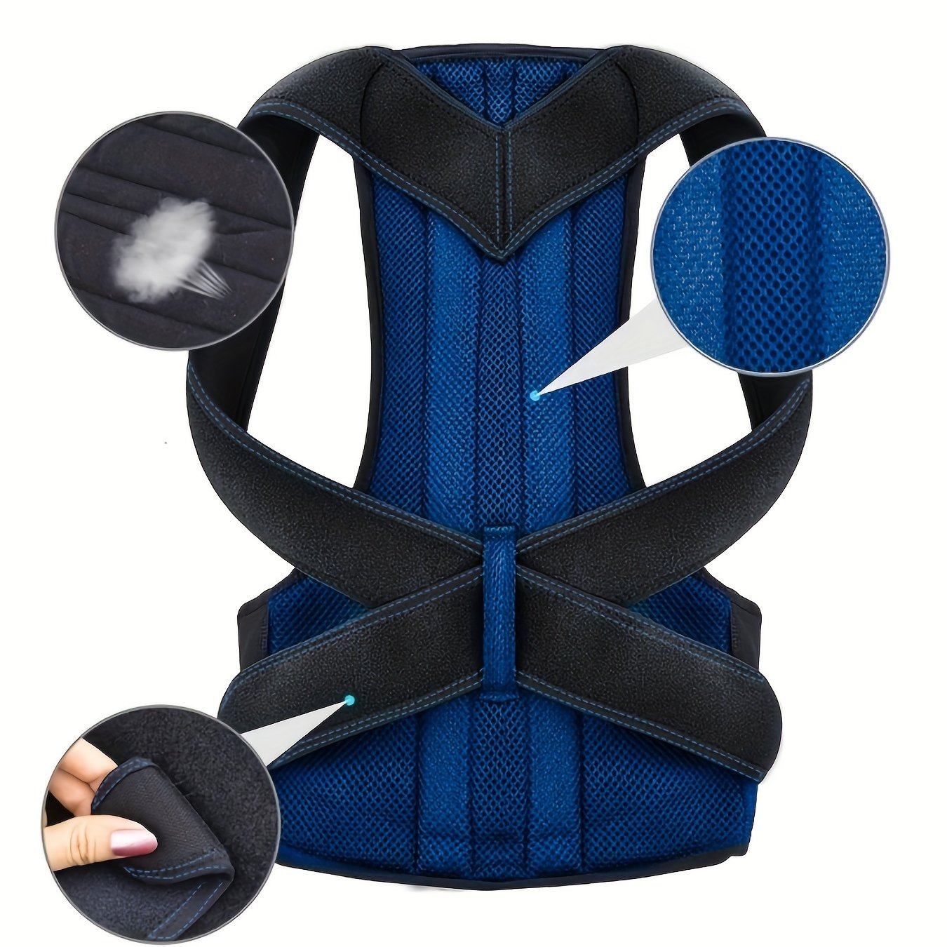Unisex Adjustable Posture Corrector Vest with Lumbar and Shoulder Support