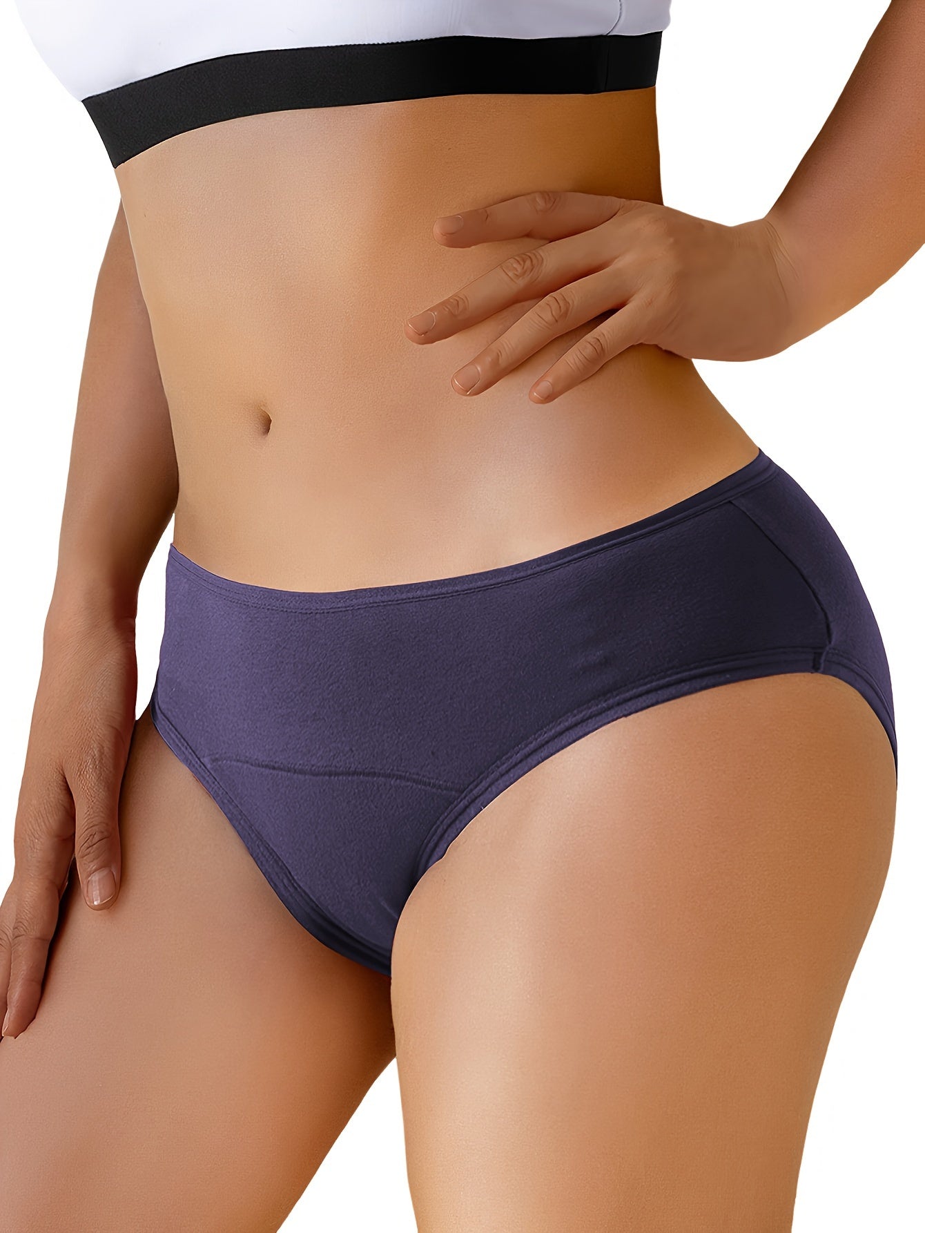 Women’s Leakproof Menstrual Panties Full Coverage Absorbent Underwear