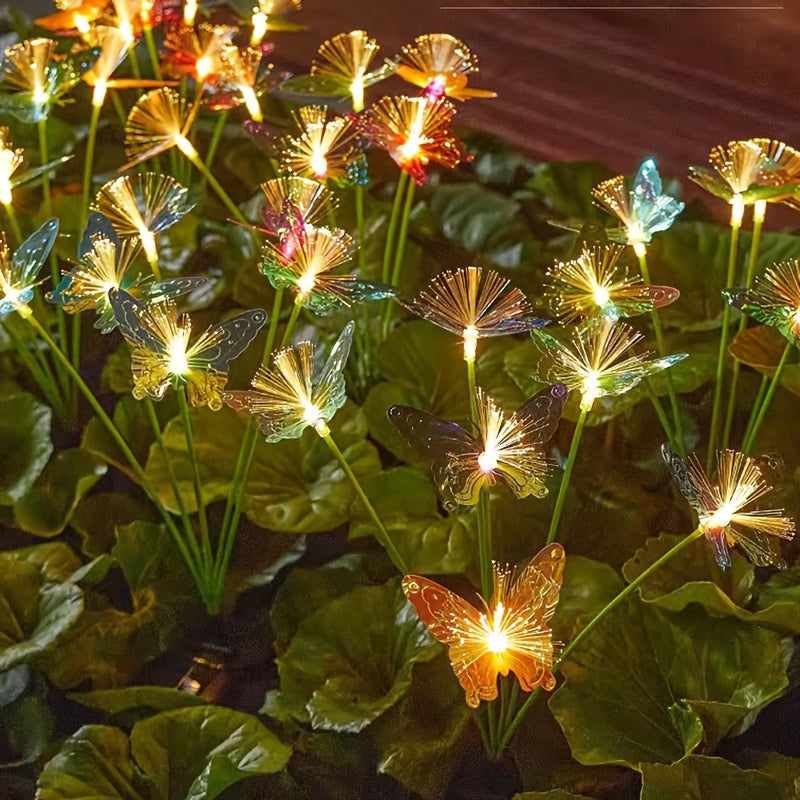 Outdoor Solar Butterfly Lights with Smart Sensor for Garden Path and Patio Lighting