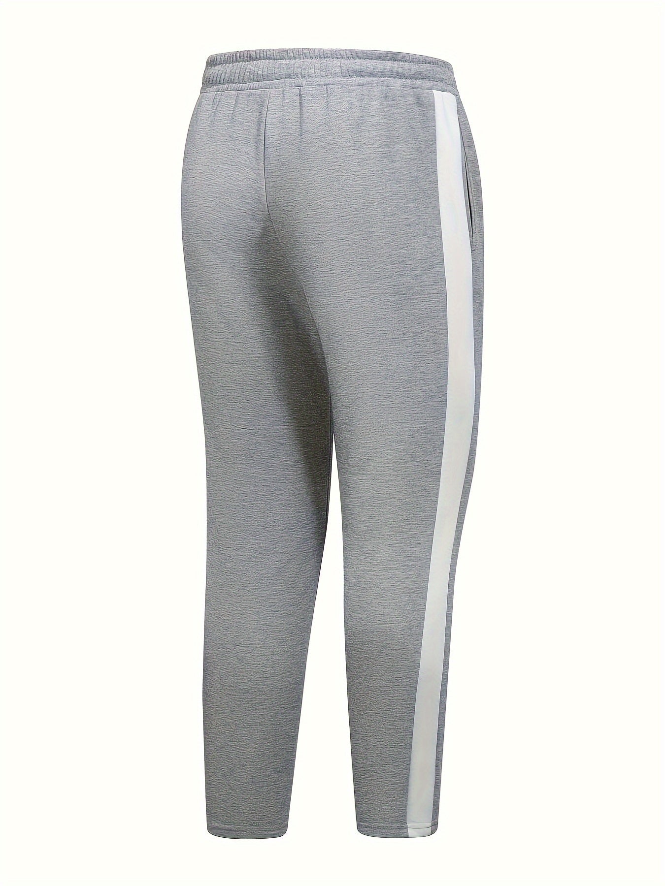 Men's Casual Color Block Sports Set Full Zip Jacket and Drawstring Pants Polyester Breathable