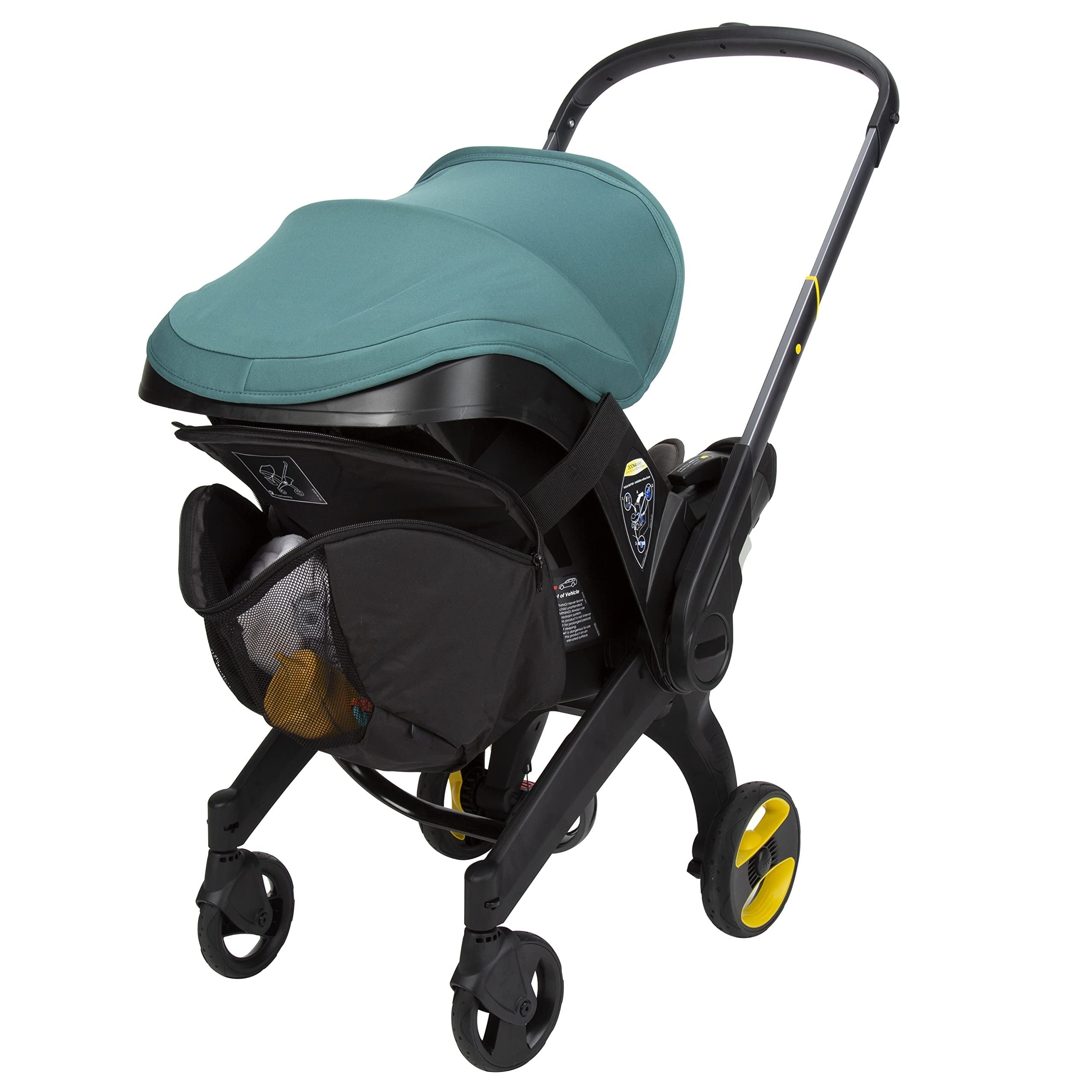 Organizador de asiento de coche con bolsa de cierre rápido para cochecitos y vehículos