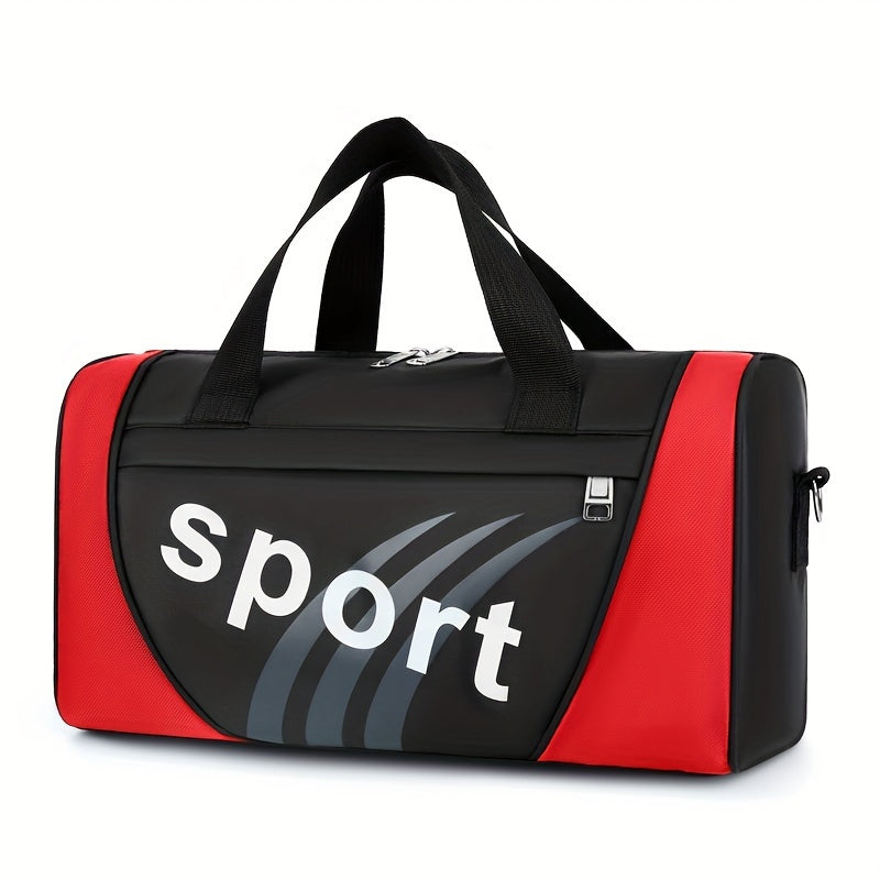 Черная нейлоновая сумка-тоут с регулируемым плечевым ремнем для спорта, путешествий, тренажерного зала, йоги