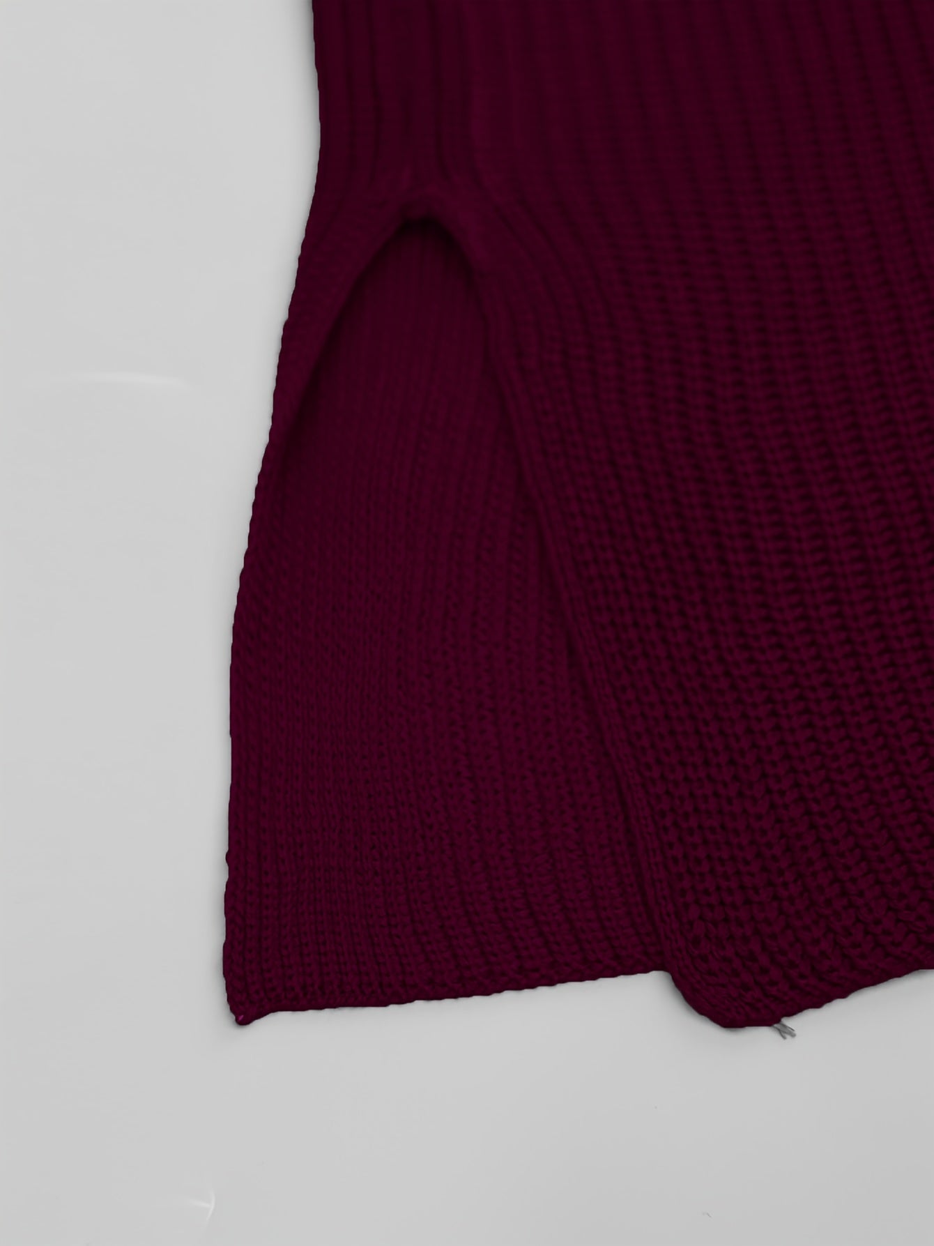 Women's Plus Size Short Sleeve Crew Neck Sweater with Side Seams