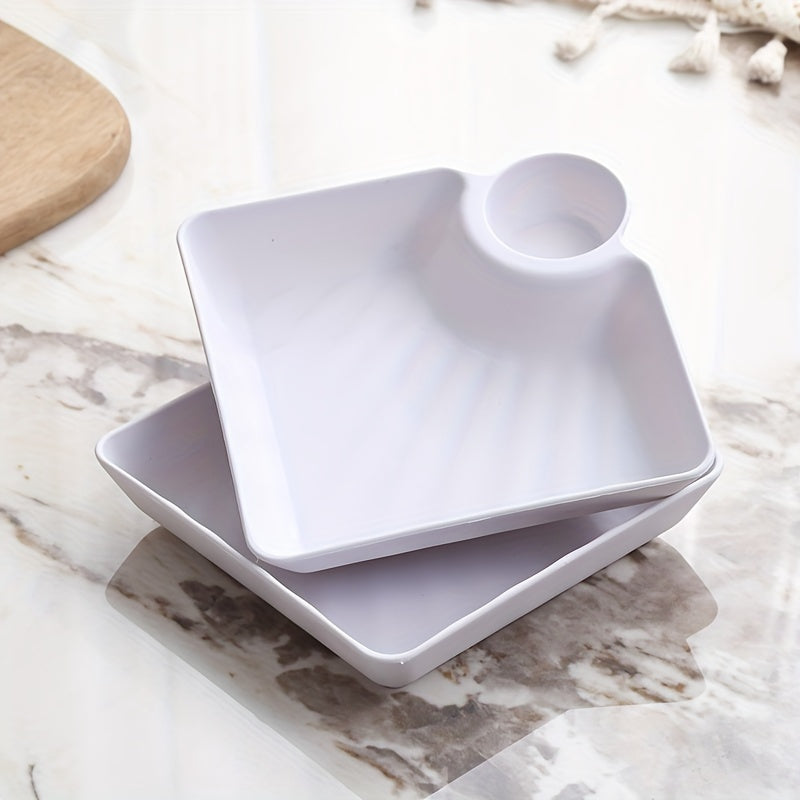 Japanese Snack Platter with Fries Dipping Sauce Sushi Dim Sum Dumpling Plates