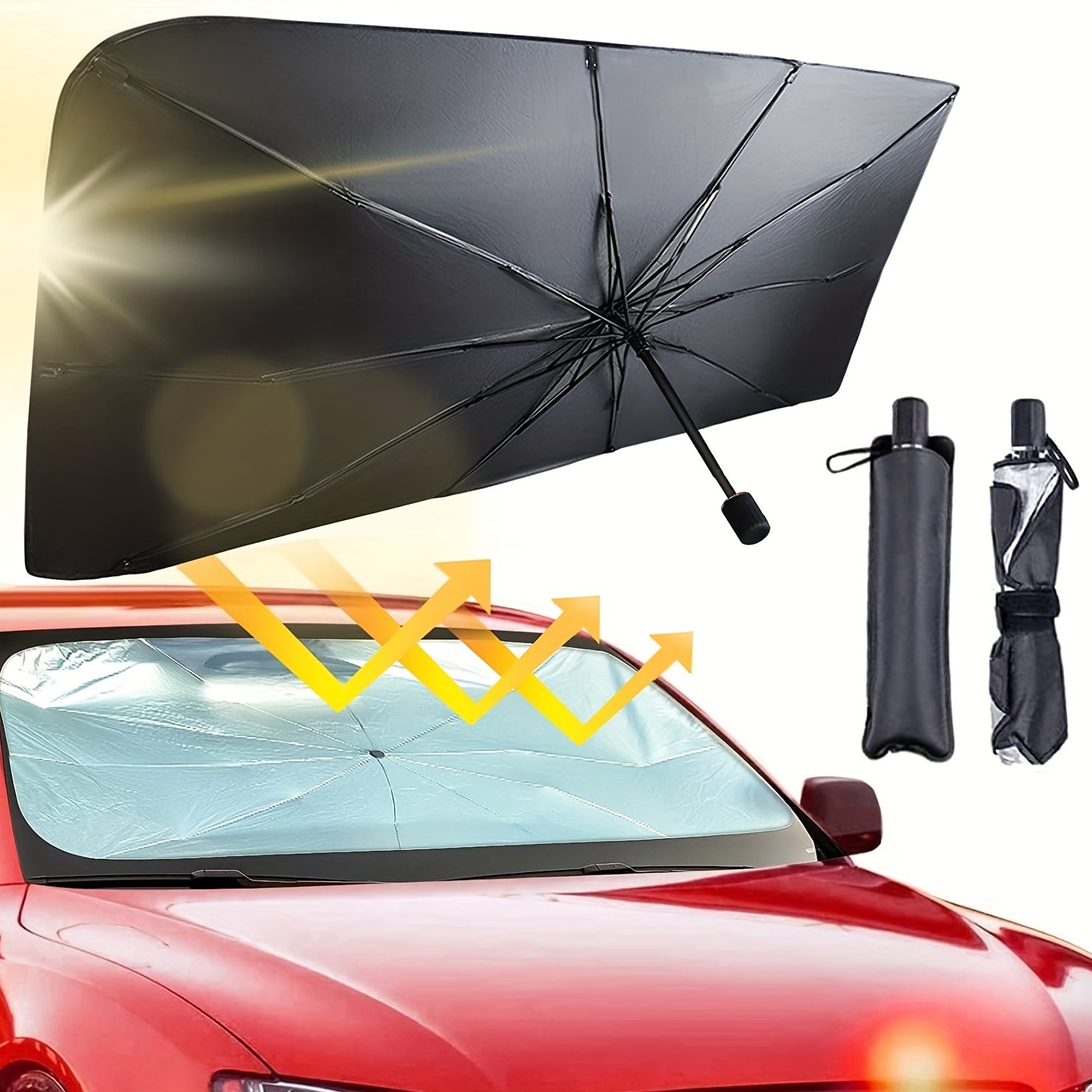 Foldable Car Sunshade UV Block Heat Protection Windshield Cover