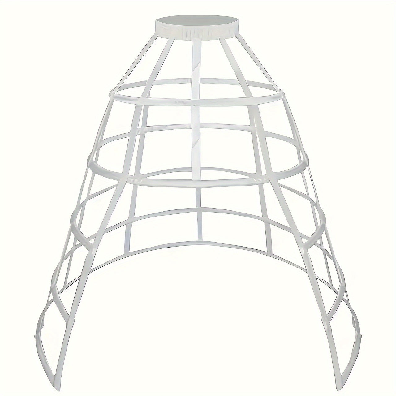 Plus Size Romantic Princess Bridal Petticoat 5-Hoop Split Style for Wedding and Lolita