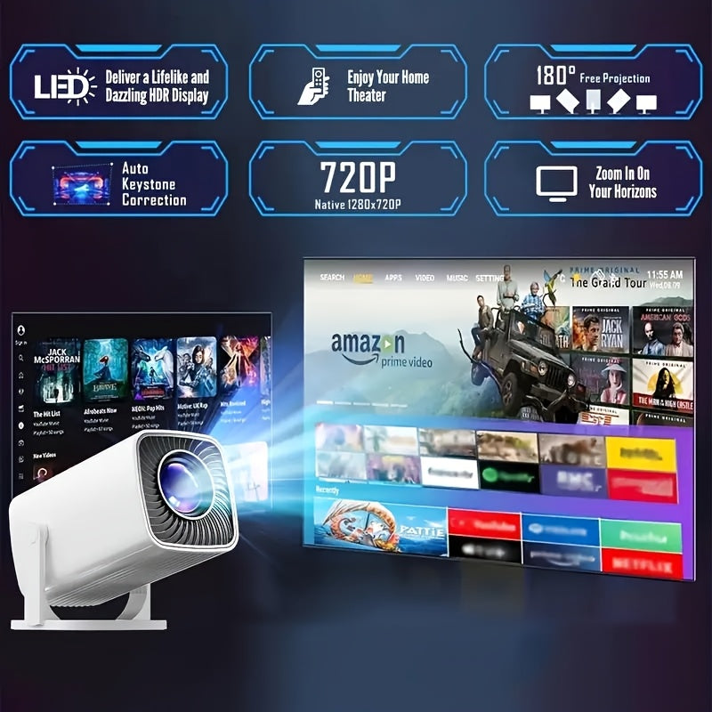 Mini Portable HD Projector for Home Theater and Office Use