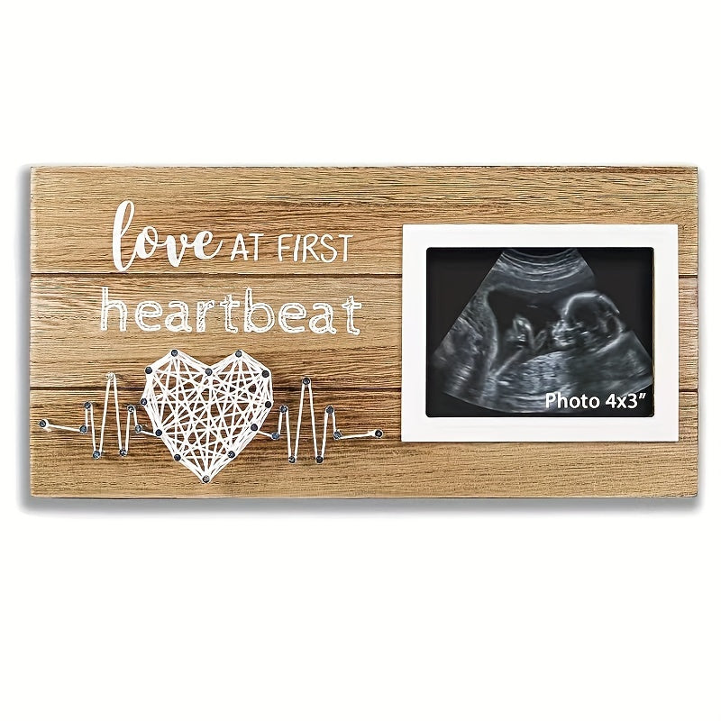 Wooden Picture Frame for Ultrasound Photos Baby Gift Memorial 8x10