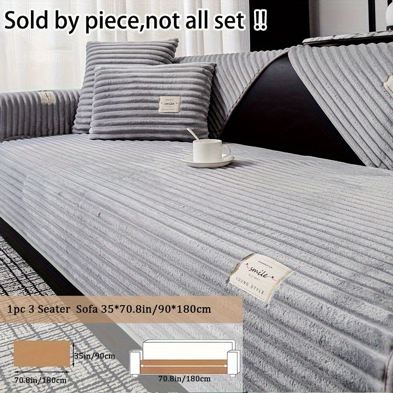 Роскошная плюшевая накидка на диван, противоскользящая, для домашних животных, защита для гостиной