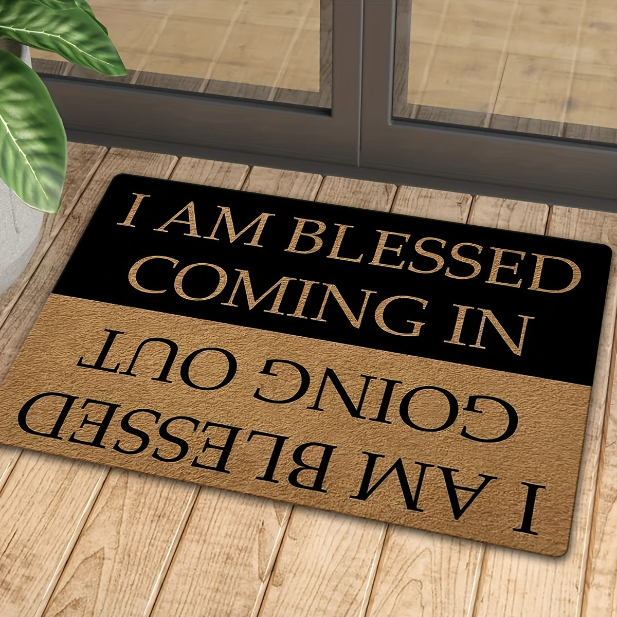 Alfombra de puerta absorbente y antideslizante encantadora 24x16 pulgadas decoración de granja