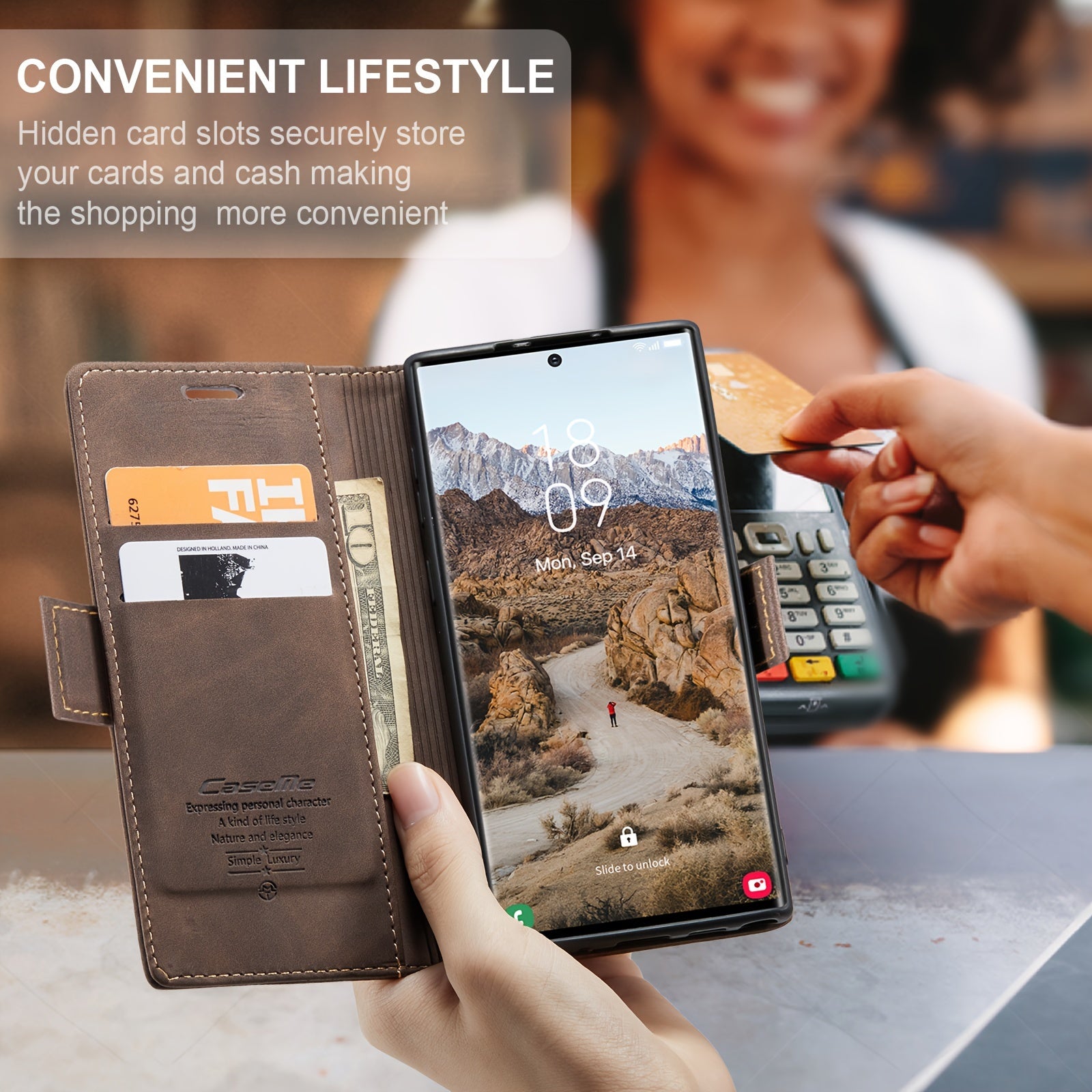 Retro Frosted Faux Leather Flip Phone Case for Samsung Galaxy S21 FE S22 Plus S23 Ultra S24 Ultra S25 S25 Plus