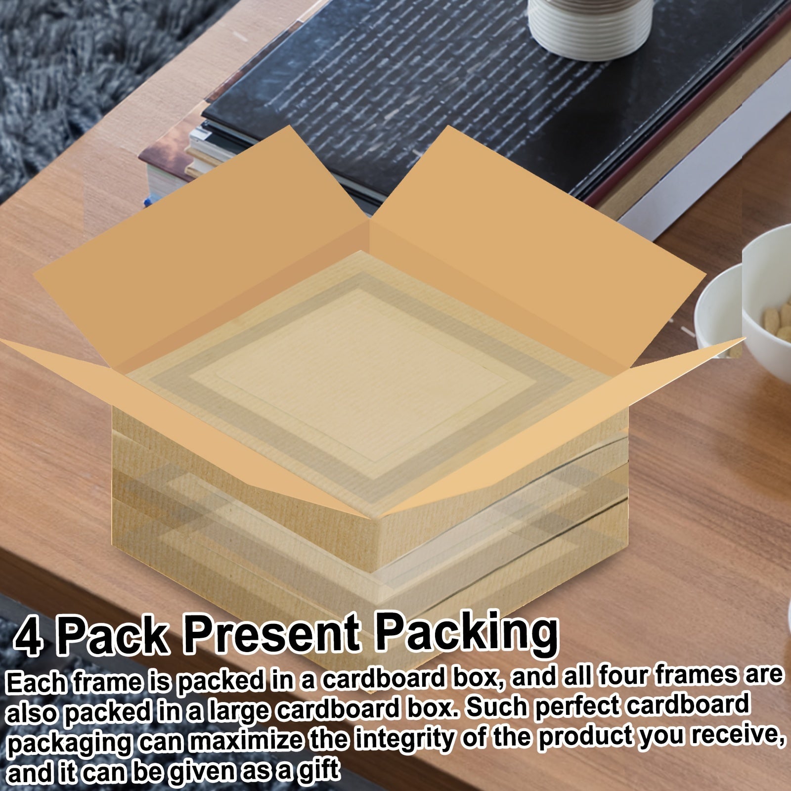 Set of Four Picture Frames for Artwork 21.59 x 27.94 cm Easy Front Access