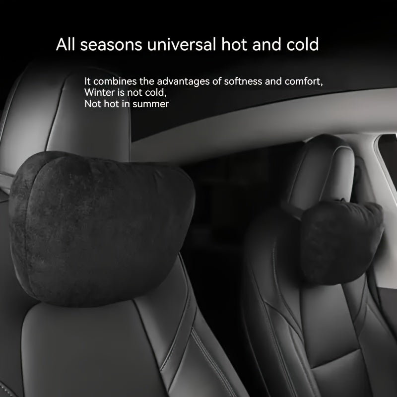 2 Pack Car Neck Support Pillows Soft Adjustable Headrest Pillow for Comfortable Travel