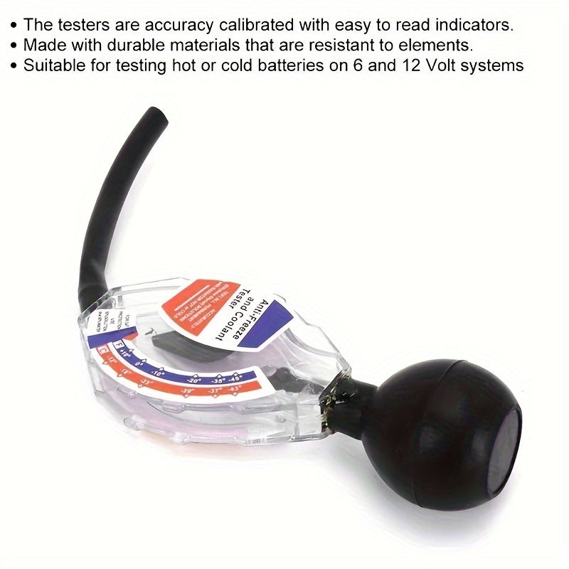 Тестер антифриза, электролит, измеритель плотности, точка замерзания