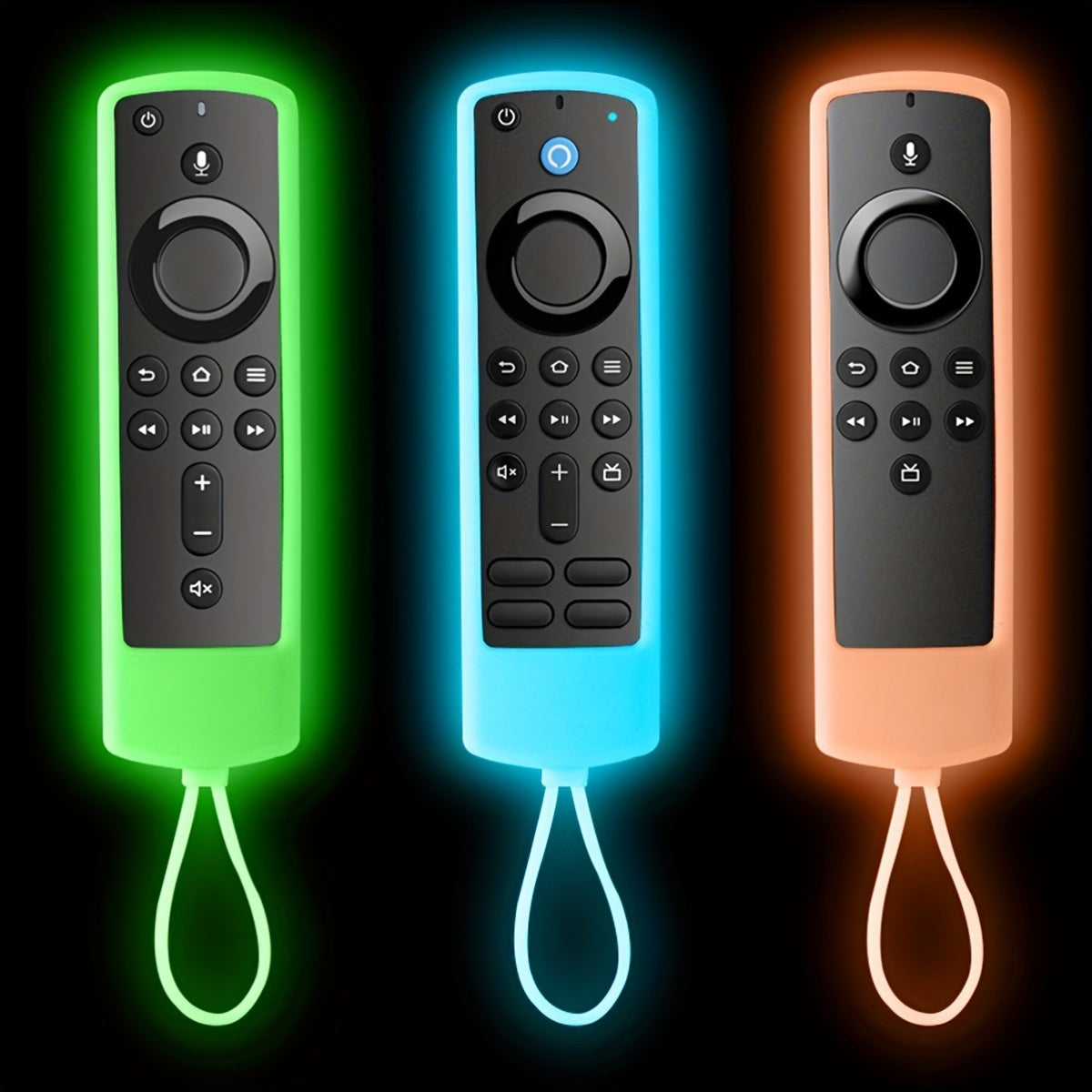 Силиконовая накладка для пульта Alexa Voice Remote Fire TV Stick 4K с эффектом свечения в темноте