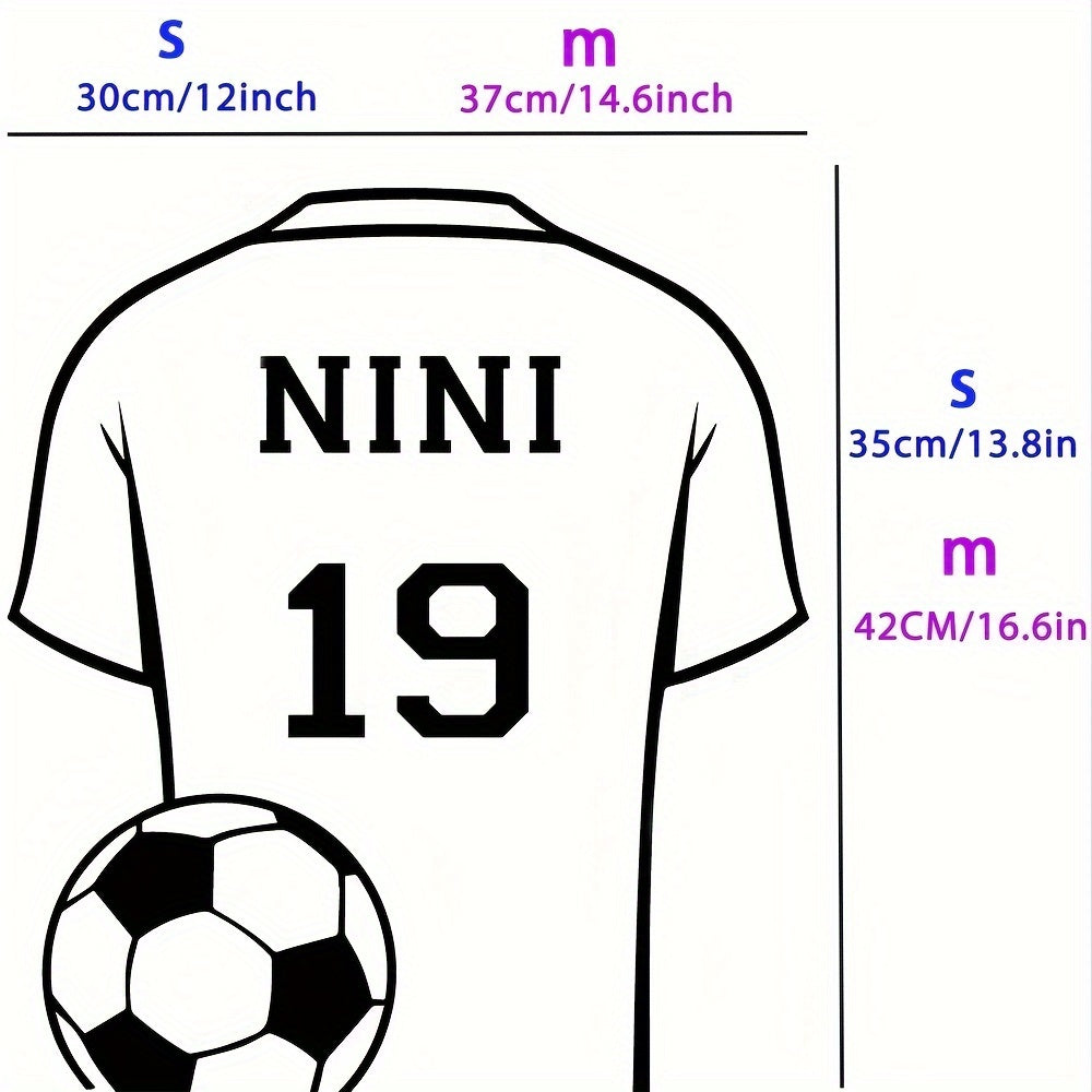 Personalized Soccer Fan LED Wall Light with Custom Name and Jersey Design Multi-Color Neon Night Light for Boys Room