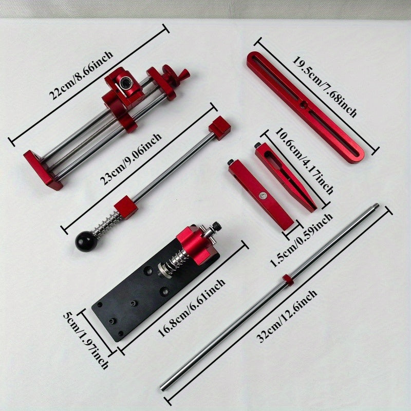 2525 Professional Fixed Angle Knife Sharpener Set with Quick Sharpening System, Adjustable Grinding Tools, Flip-Off Function for Easy Storage, Red & Black Design, Precision Grinding, Sleek