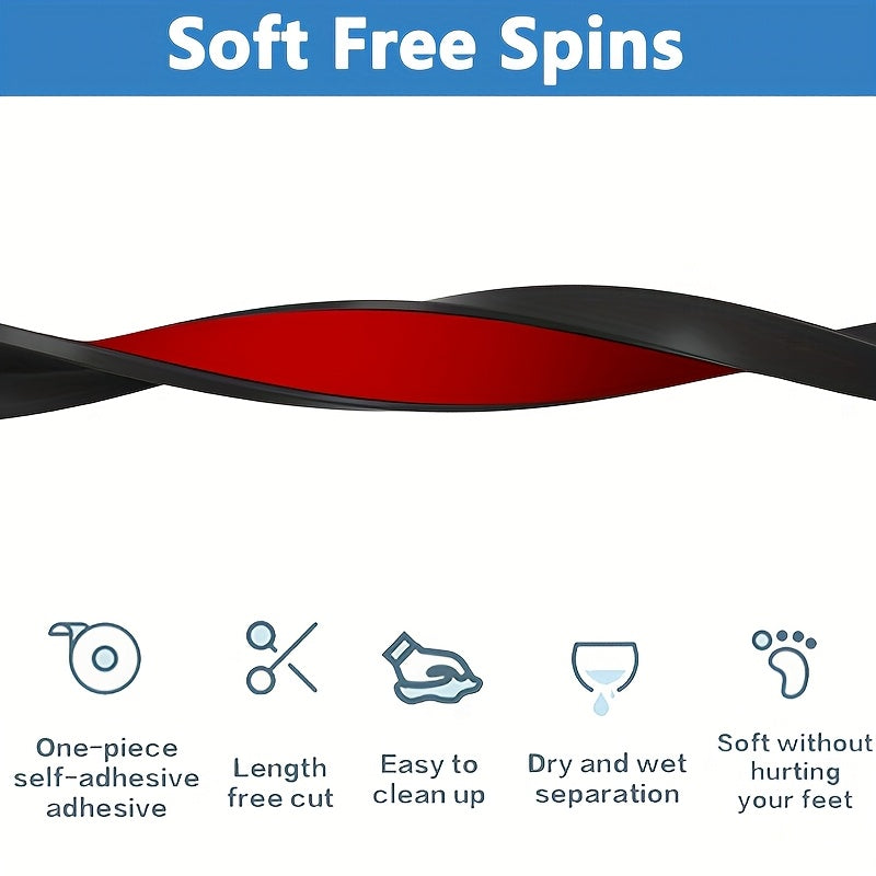 Plastic Waterproof Water Dam Barrier Strip Self-Adhesive for Shower Sink Tub