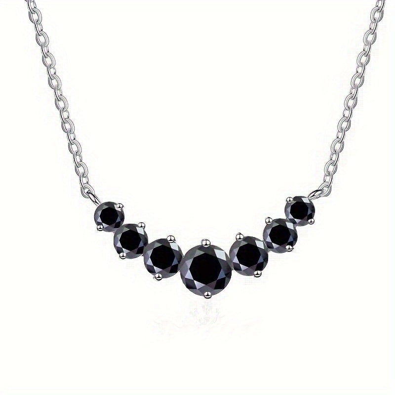 Ayollar uchun go'zal 2.8ct Moissanite Choker Marjon - Ajoyib 925 Sterling Silver, To'y, Yubiley va Tug'ilgan Kun Sovg'alari uchun ideal