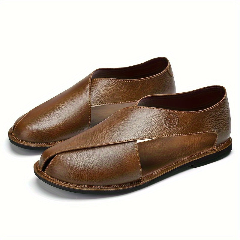 Men's Slip-On Sandals with Ventilation Holes for Casual and Beach Wear