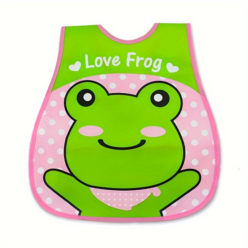 Waterproof Baby Bib for Boys and Girls with Snap Closure and Dirt-Resistant Pockets