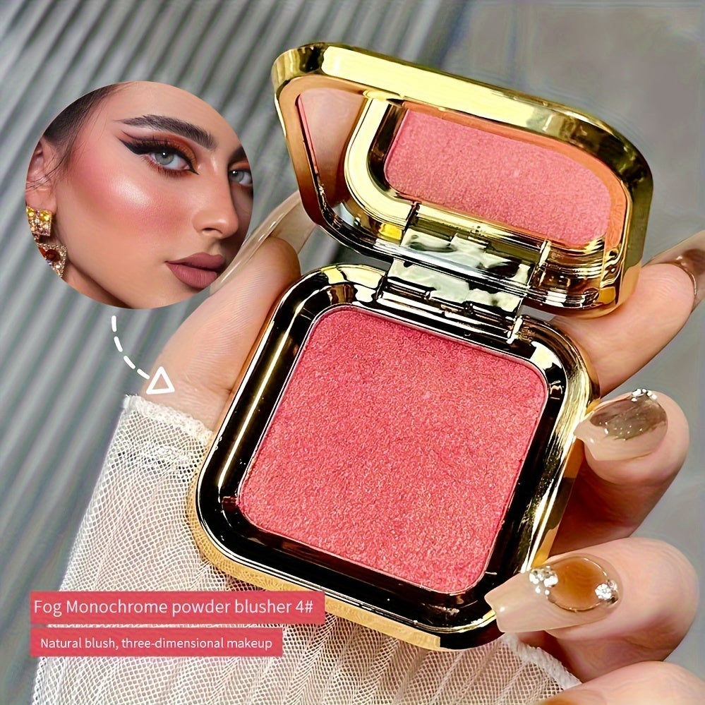 Women Blush Cream Powder Matte Glitter Peach Pink Purple Waterproof Long Lasting