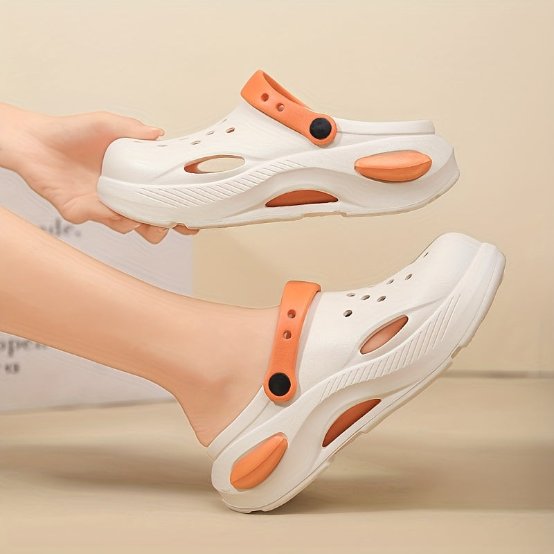 Women's Padded Slip-On Beach Sandals Summer Non-slip Thick Sole Shoes