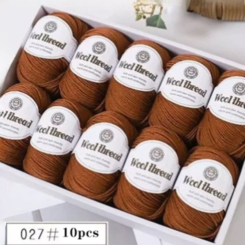 10pcs Australian Wool Yarn 500g Soft Warm Knitting for Sweaters Coats Scarves