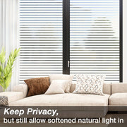 Frosted Glass Window Film for Privacy and Decoration Static Clings 17x78 Inches