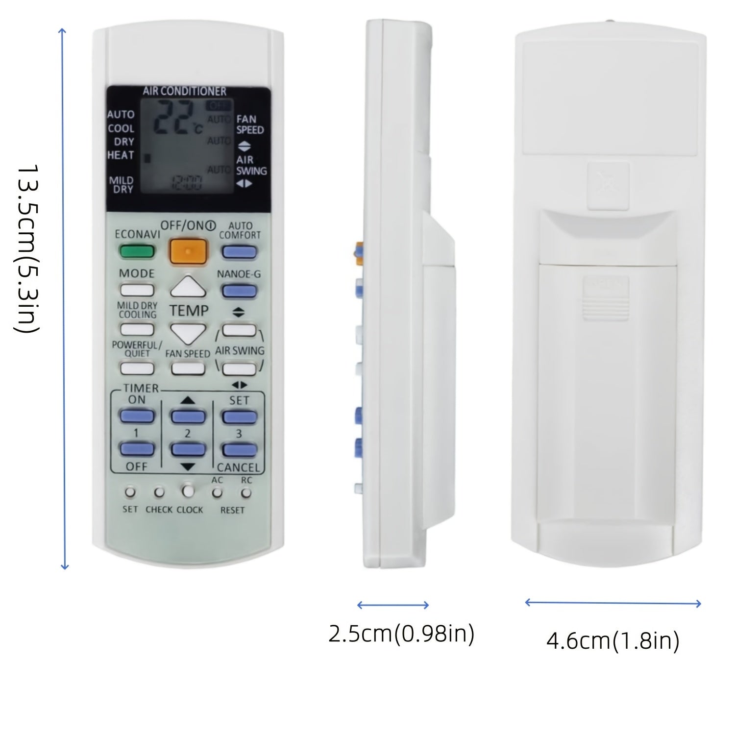 Control remoto del aire acondicionado para modelos Panasonic A75C3208 A75C3706 A75C3708 KTSX5J A75C3167 A75C3607 A75C3871 A75C3772