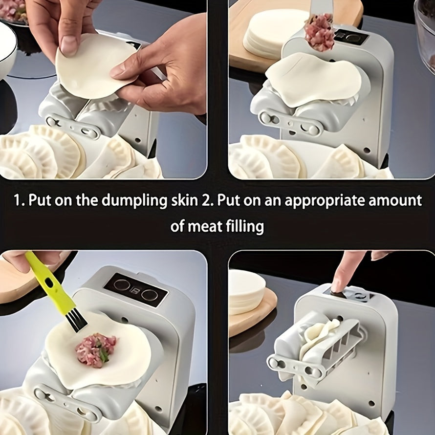 Electric Dumpling Maker with Automatic Pressing and Skin Mould