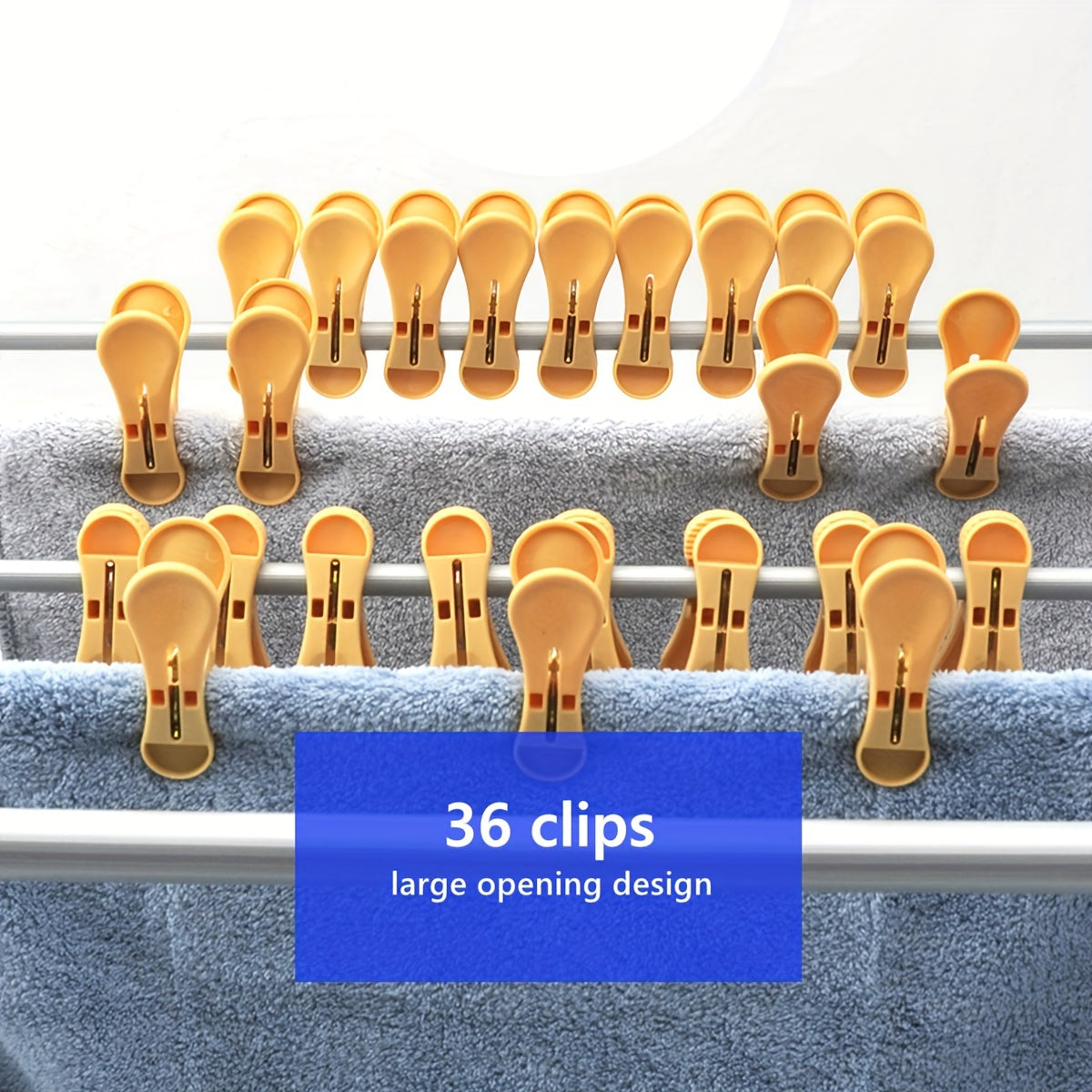 Juego de 36 clips pequeños de plástico para secar ropa y colgar sábanas, calcetines