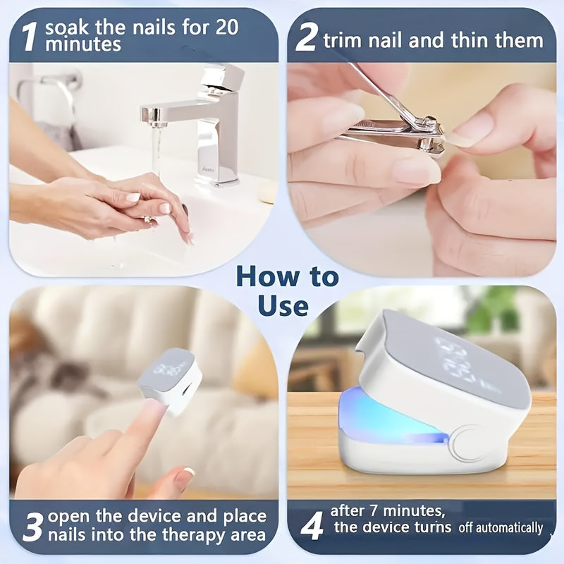 WeluvFit Перезаряжаемое устройство для релаксации ногтей с UV LED, зарядка через USB, работает на батарейках, идеальный подарок на День святого Валентина