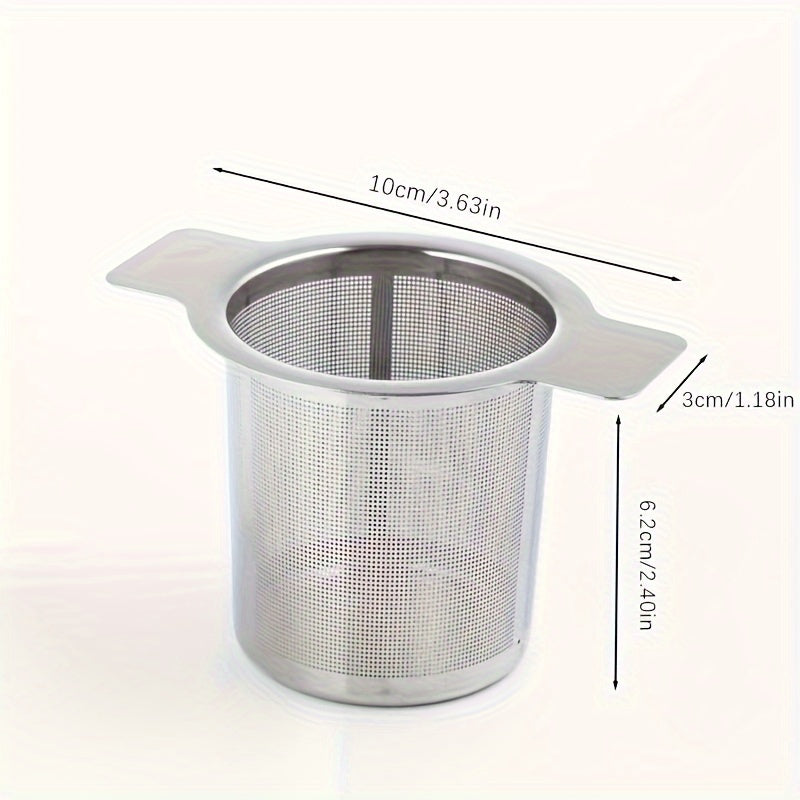 Stainless Steel Tea Infuser with Dual Handles for Coffee and Tea Brewing