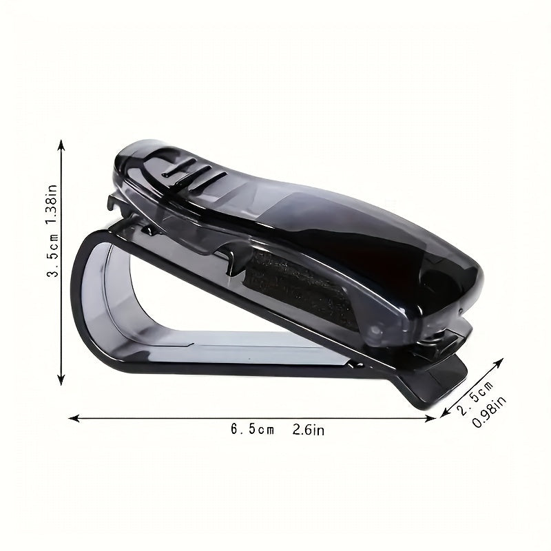 Universal Car Sun Visor Clip Set ABS Glasses Holder Card Storage Organizer