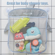 Mesh Storage Bag with Suction Cups for Bathroom Cartoon Animal Shapes for Shower and Bath